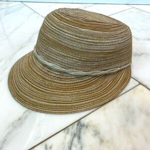 August Hat Company front-brimmed sparkle straw hat